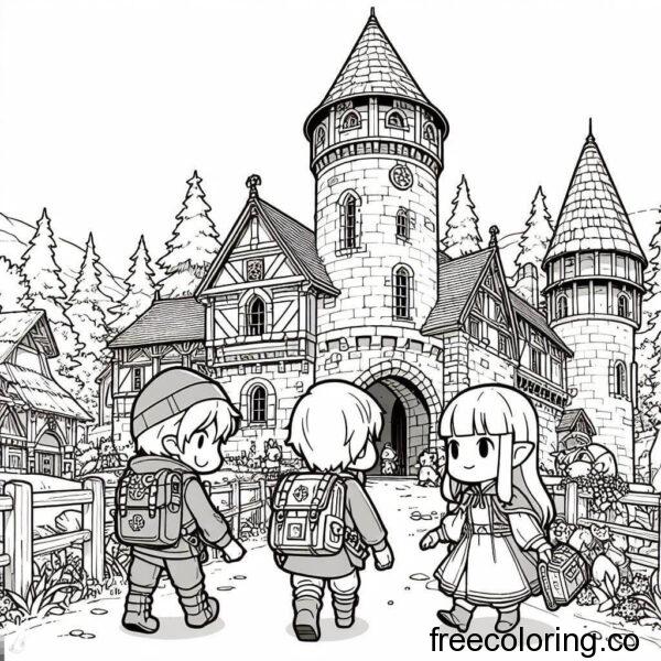 adventure of zelda on a castle 1