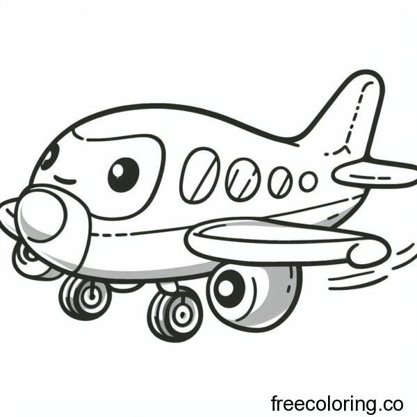 cute airplane drawing 1