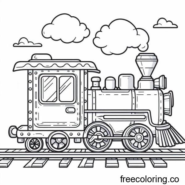 drawing of a train 1