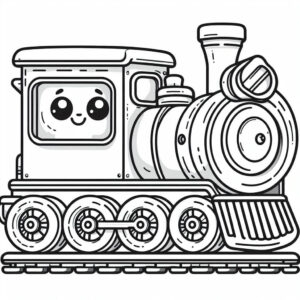 drawing of a train 2