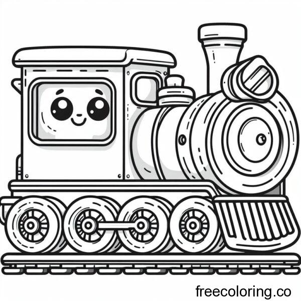 drawing of a train 2