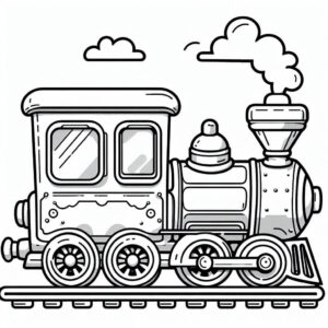 drawing of a train 3