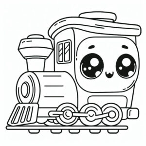 drawing of a train 4