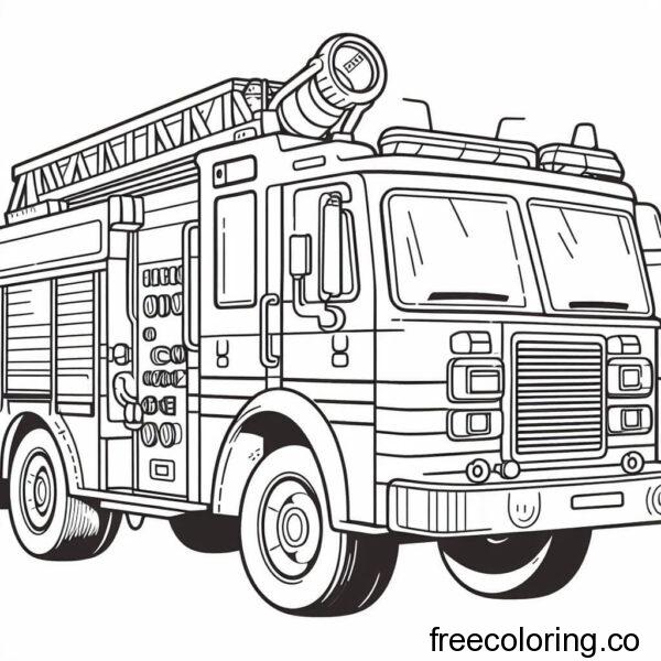 fire engine drawing 1