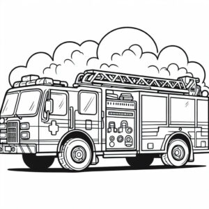 fire engine drawing 2
