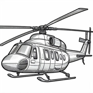 helicopter drawing for coloring 4