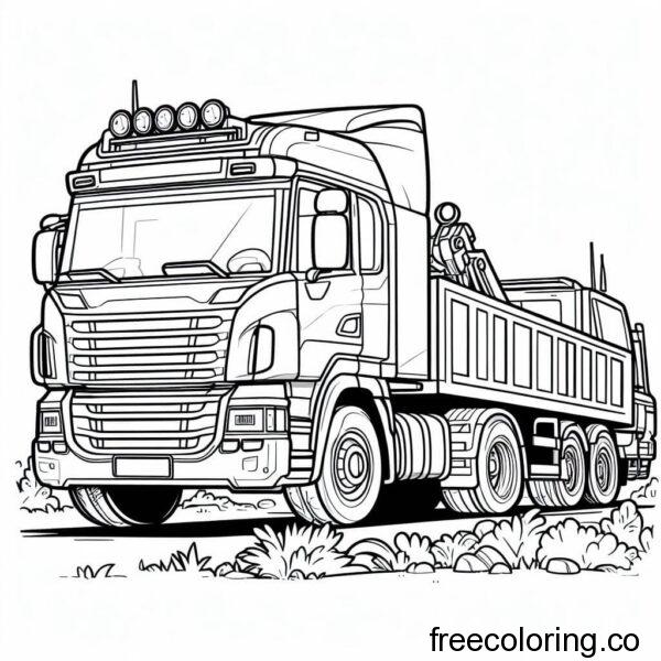 large truck drawing