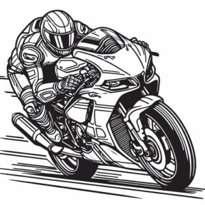 motorbike racing drawing 2