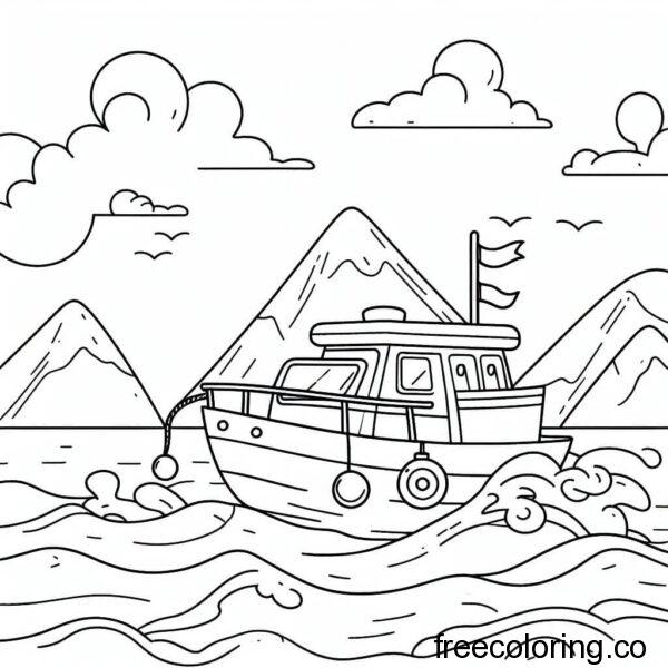 picture of a small boat sailing 3