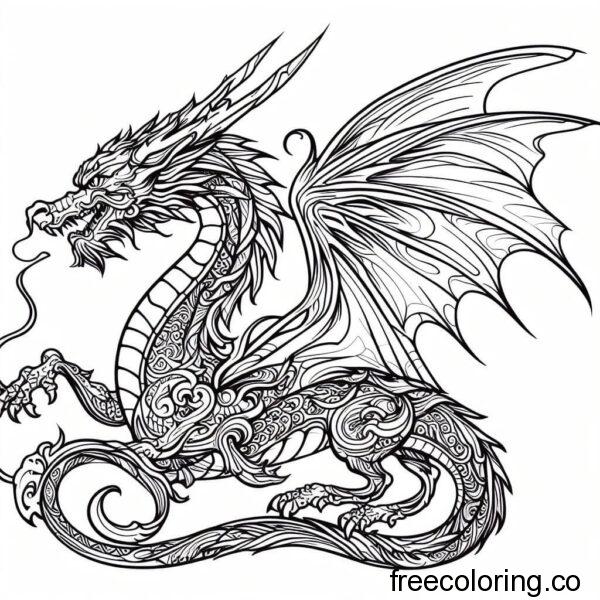 a drawing of a dragon 3
