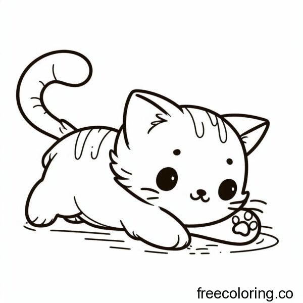 cute cat pets for coloring 5