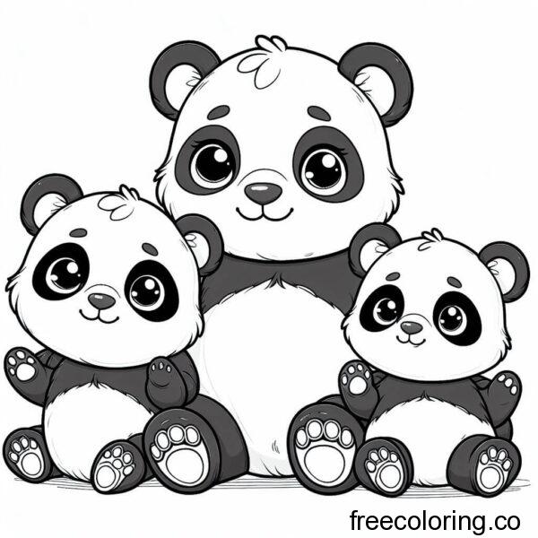 cute pandas drawing 3