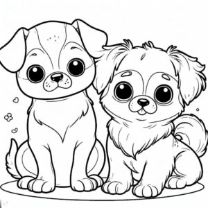 cute puppies drawing 4