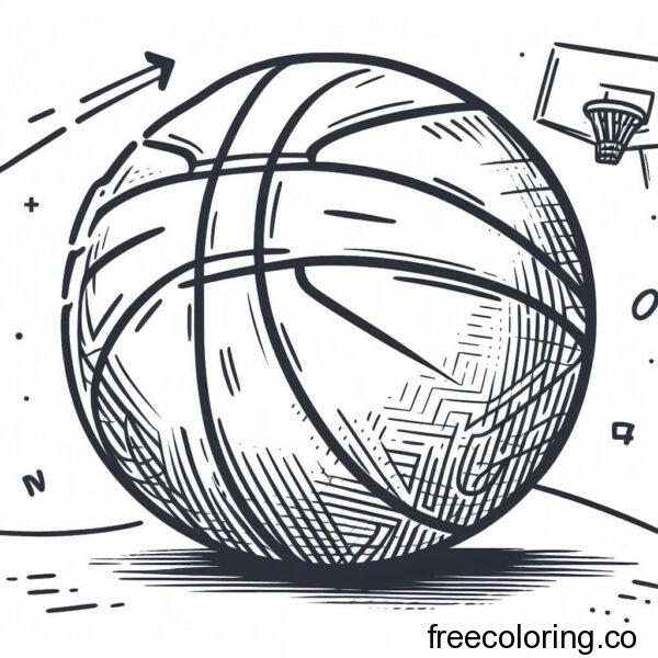 drawing of a ball for coloring 11