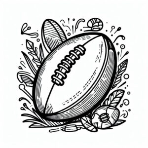 drawing of a ball for coloring 2