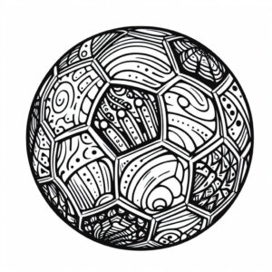 drawing of a ball for coloring 7
