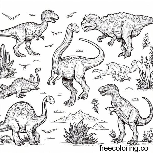 group of dinossaurs