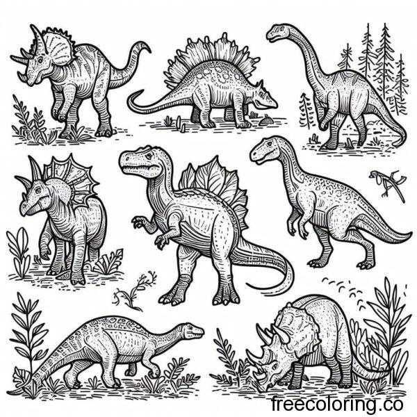 multiple dinossaurs