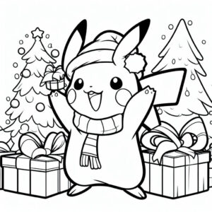 pikachu celebrating Christmas 1