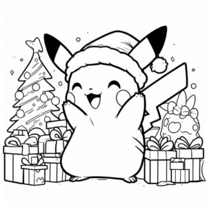 pikachu celebrating Christmas 5