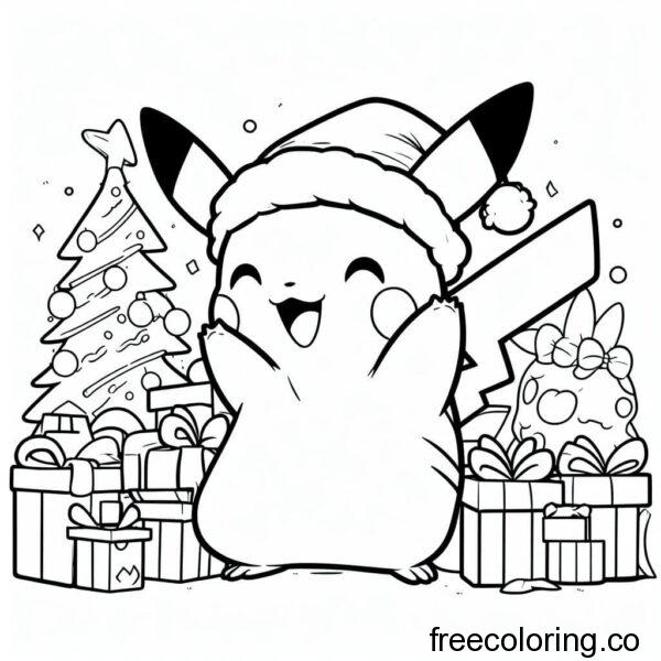 pikachu celebrating Christmas 5