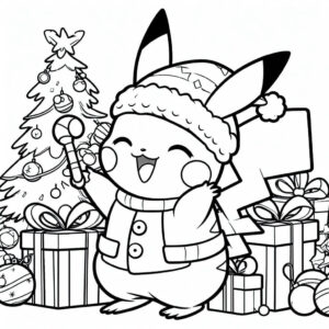 pikachu celebrating Christmas 6