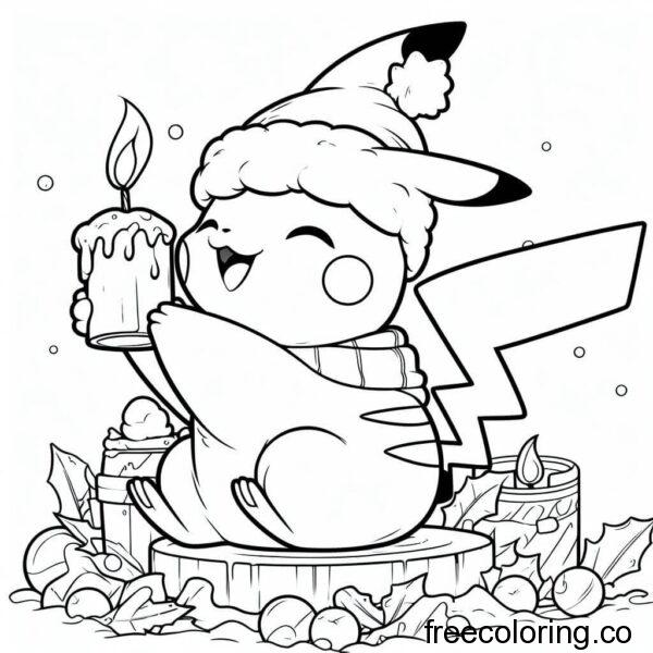 pikachu christmas drawing 1