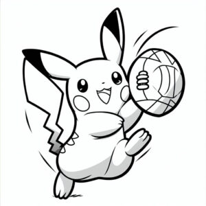 pikachu playing football