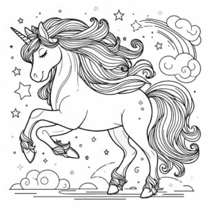 unicorn for coloring 4