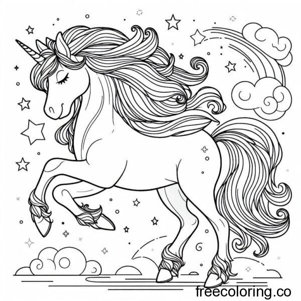 unicorn for coloring 4