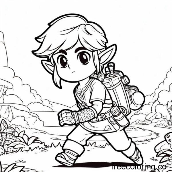 zelda drawing for coloring 2
