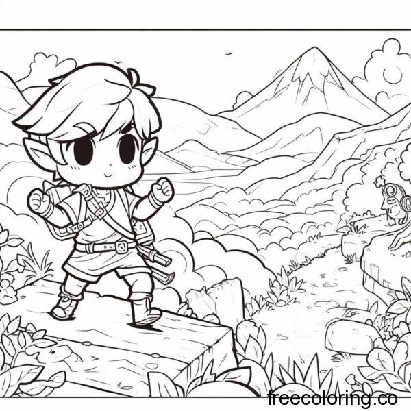 zelda drawing for coloring 8