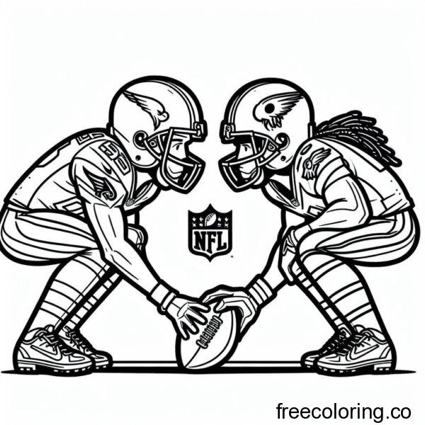 NFL football players coloring page (2)