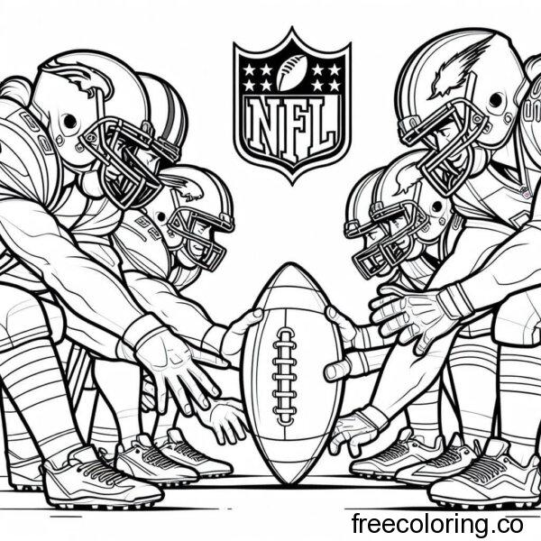 NFL football players coloring page (3)