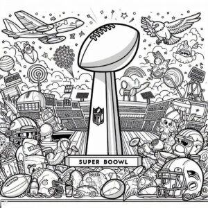 NFL superbowl event coloring page (4)