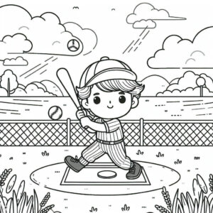 boy playing baseball coloring page (1)