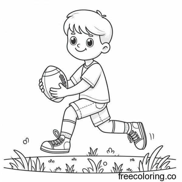boy playing football coloring page (2)