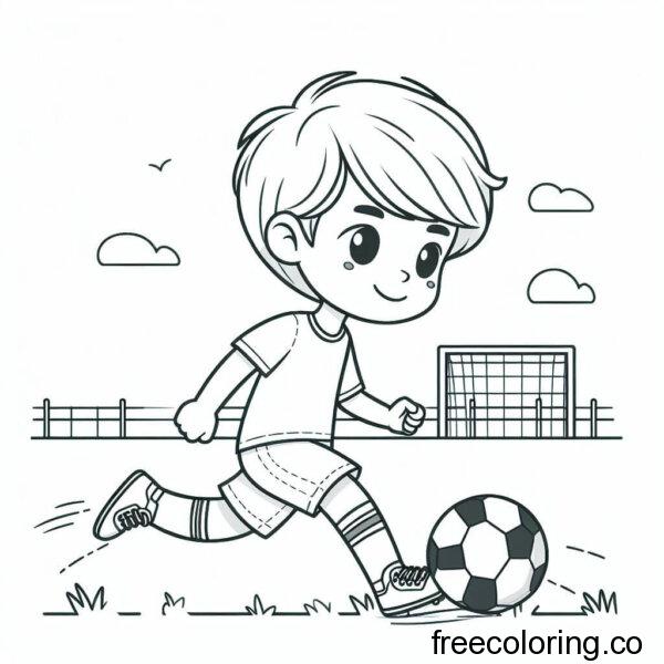 boy playing football coloring page (3)