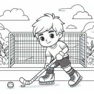 boy playing hockey coloring page (7)