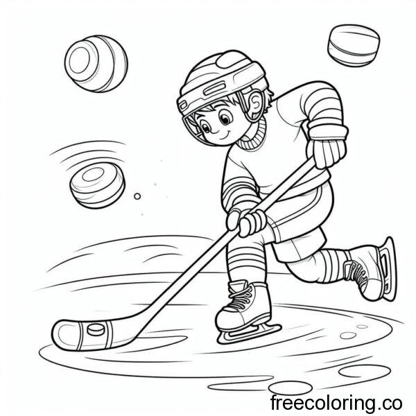 boy playing ice hockey coloring page (6)