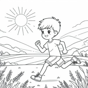 boy running outdoor