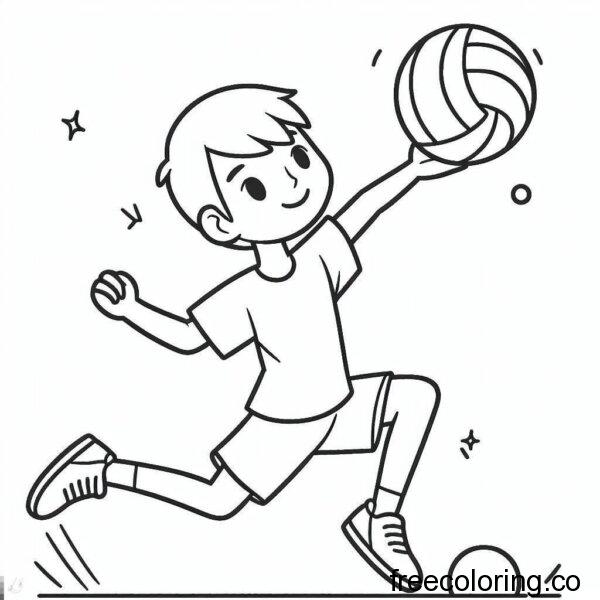 volleyball game coloring page (1)