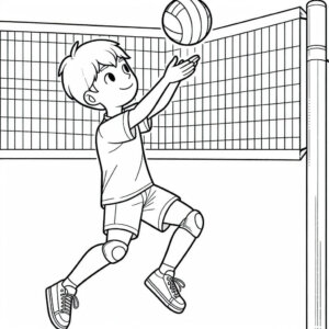 volleyball game coloring page (3)