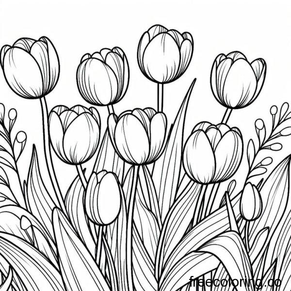 tulip flowers a